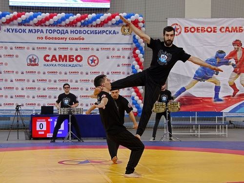 
<p>                                На пятерку: в Новосибирске состоялся юбилейный Кубок мэра по боевому самбо</p>
<p>                        